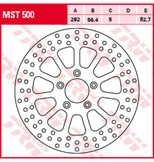 Trw lucas передній гальмівний диск harley davidson 883 / 1200 / 1450 / 1584 / 1690 99-14