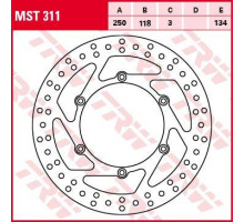 Trw lucas передній гальмівний диск suzuki rm 125 / 250 89-12, dr 250 95-07, drz 400 00-05, yamaha yz / wrf 01-07, wr / yz 426 / 450 01-15 (акція)