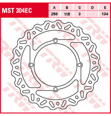 Передній гальмівний диск trw lucas suzuki rmz 250 07-09, rmz 450 05-