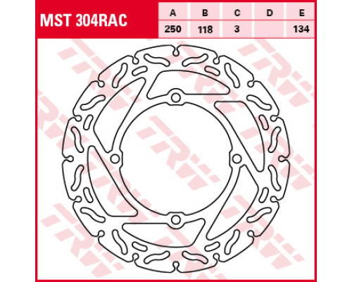 Trw lucas передній гальмівний диск suzuki rmz 250 07-09, rmz 450 05-, (акція)