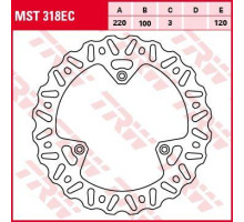 Trw lucas передній гальмівний диск yamaha yz 80 / 85 93-16, suzuki rm 85 05-16 (акція)