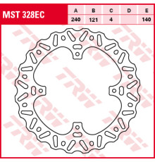 Trw lucas задній гальмівний диск honda cr 125 / 250 02-07, cr / crf 250 / 450 '02-'21