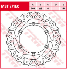 Trw lucas задній гальмівний диск suzuki rm 125/250 '99-'10, drz 400 sm 05-08, (240x118x4mm) продаж