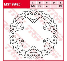 Trw lucas задній гальмівний диск yamaha yz / wrf 125 / 250 / 426 / 450 02-17