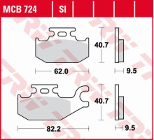 Trw lucas zf гальмівні колодки kh organic benelli caffe nero 250 '08-, suzuki uh 125 burgman '07-, ux 125/150 sixteen '08-'13, uh 200 burgman '07-, задні