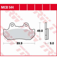 Trw lucas zf гальмівні колодки kh069 kh069/2/3 organic honda cbx 125f '84-'88, cn 250 helix '86-'99, nsr 250/400r '85-'86, cb 450 '83-'86, vf 500 '84-'87, cx 650 '83, gl 650 goldwing '83-'85, cbx 1000 &#
