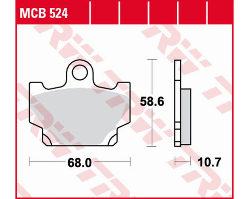 Гальмівні колодки trw lucas zf kh081 organic yamaha rd 80/125/250/350 '82-'84, sr 250 '96-'00, xv 250 '89-'96, xs 400/500 '82-'84, xt/xv 500 '83-'85, xz/xj 550 '82-' 84, xt/xt 600z , xj/xj 600 turbo &#