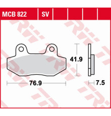 Гальмівні колодки trw lucas zf kh086 sinter street hyosung gt '03-'17, gv 125 '00-'17, xrx '99-'14, gt 250 '04-'14, gt 650 '04-, gv 650 '04-'10, sym wolf classic 125 '04-'07 передні