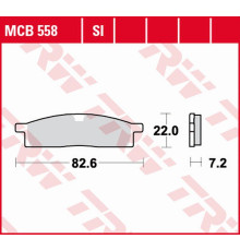 Trw lucas zf гальмівні колодки kh119 sinter offroad yamaha dt 50 '98-, yz 65 '18-, yz 80 '86-'01, yz 85 '02-, передні