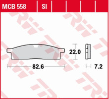 Trw lucas zf гальмівні колодки kh119 sinter offroad yamaha dt 50 '98-, yz 65 '18-, yz 80 '86-'01, yz 85 '02-, передні