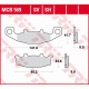 Тормозні колодки trw lucas zf kh129 sinter street kawasaki gpz 400r '89-, zzr 500/600 '90-'92, gpx 600r '88-'99, zr 750 '91-'99, gpz 900r '90-'94, zr 1100 '92-'95, zx-11 '93 -'01, zzr 1100 '90-'9
