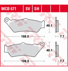 Trw lucas zf гальмівні колодки kh209 sinter street bmw r 1200/1250 gs/adv/r/rs/rt '13-, k 1600gt/gtl '11-, ducati scrambler 800, diavel/x diavel 1200/1260 '15-, triumph thunderbird 1700 '11-, rocket iii ' 04-'16, scramler 1200 '