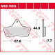 Тормозні колодки trw lucas zf kh271 sinter offroad arctic cat 250/300/400 2x4/4x4 '98-'04, tbx/tbk 500 4x4 '02-'04, laverda quasar 400/500 '04, перед/зад