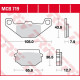 Trw lucas zf гальмівні колодки kh297 organic sachs husky 125 '97-, sym huskey 125 '99-'05, huskey 150 '99-, передні