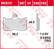 Гальмівні колодки trw lucas zf kh347 sinter road/track indian chief/roadmaster 1800 '14-, kawasaki z 800 '13-'17, z 900 '17-, suzuki gsx 750s '17-, gsx 1300 b-king '07-'10, triumph street triple 675 '09-'17, ti ger spor