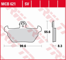 Trw lucas zf тормозні колодки kh407 sinter street bmw r 80r '91-'95, k 1100lt/rs '90-'98 передні