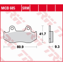 Тормозні колодки trw lucas zf kh411 sinter honda scv 110 lead '08-'09, ch 125 spacy '94-'99, ps 125/150 '06-'13, ses 125/150 '02-'06, передні, suzuki an 250 burgman '98-'99, an 400 burgman '99-'0 2 задні