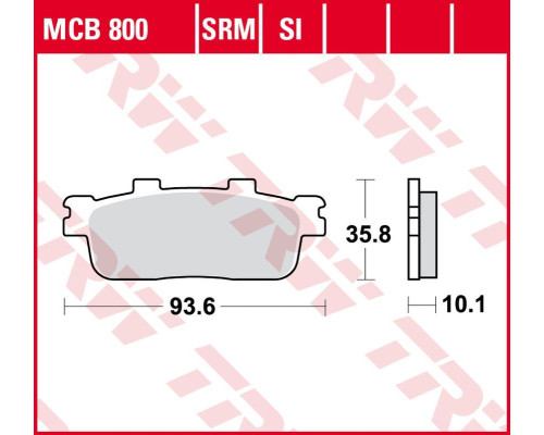 Гальмівні колодки trw lucas zf kh427 sinter daelim ql 125 steezer '15-, vl 250 daystar '17-, peugeot lxr 125 '10-, sym gts 125/250 '06-, joyride 125 '08-, hd 200 '04-'17, joyride 200 '07-, gts 300 '16-, зад