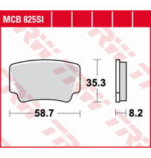 Trw lucas zf гальмівні колодки kh463 sinter offroad ktm sx-f/xc 450 atv '08-'11, sx/xc 505 atv '08-'13, xc 525 atv '08-'13 задні