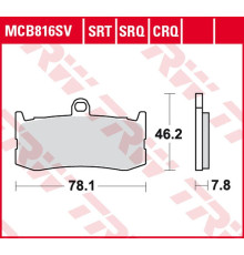 Trw lucas zf гальмівні колодки kh491 sinter street triumph daytona 675 '09-'17 передні