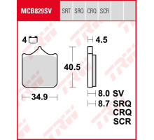 Trw lucas zf гальмівні колодки kh604/4 sinter дорога/трек bmw s 1000rr '09-'18, s 1000r '13-, triumph speed triple 1050 '09-'16, передні