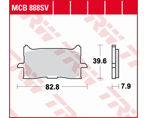Trw lucas zf гальмівні колодки kh679 sinter дорога/трек honda cb 300r/650r, cbr 600r '18-, crf 1000/1100 africa twin '15-, передні