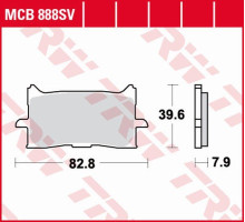 Trw lucas zf гальмівні колодки kh679 sinter дорога/трек honda cb 300r/650r, cbr 600r '18-, crf 1000/1100 africa twin '15-, передні