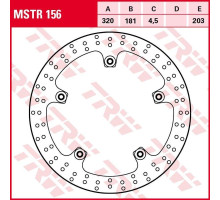 Trw lucas zf передній гальмівний диск bmw f 800r '15-, s 1000xr '15-'19, r-nine t '13-, r 1200r/rt '13-'18, r 1250r/rt '19-, (320x181x4.5mm)