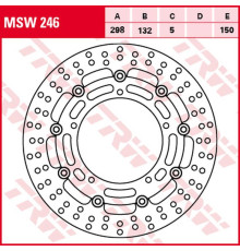 Trw lucas zf передній гальмівний диск yamaha yzf r25, yzf r3, mt-03 '15-, fz-6n/s fazer '04-'10, xj6 600n/f/s diversion '09-'16, yzf r6 '03, mt-03 660 '06-'14, mt-09 a/sp/tracer 8 50 '13-'18, tracer 900 gt '18-,