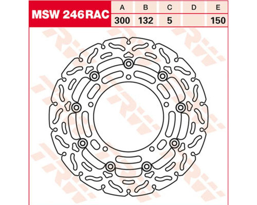 Trw lucas zf гальмівний диск передній yamaha yzf r25, yzf r3, mt-03 '15-, fz-6n/s fazer '04-'10, xj6 600n/f/s diversion '09-'16, yzf r6 '03, mt-03 660 '06-'14, mt-09 a/sp/tracer 8 50 '13-'18, tracer 900 gt '18-,