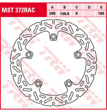 Trw lucas zf задній гальмівний диск bmw f 650/800gs/adv '08-' f 700gs '13-, f 800r '09-, f 750/850gs '18-, s 1000xr '15-'19, k 1200r/s '05-'09, r 1200gs/adv/r/rt/hp2 '0 4-'13, r-nine t '13-, r 1200s/st '