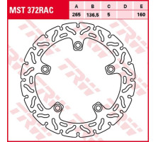 Trw lucas zf задній гальмівний диск bmw f 650/800gs/adv '08-' f 700gs '13-, f 800r '09-, f 750/850gs '18-, s 1000xr '15-'19, k 1200r/s '05-'09, r 1200gs/adv/r/rt/hp2 '0 4-'13, r-nine t '13-, r 1200s/st '