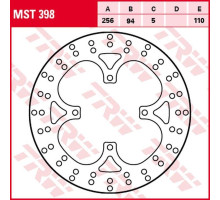Trw lucas zf задній гальмівний диск honda vfr 750f '90-'97, vfr 800 '02-'09 (256x94x5mm)