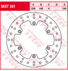 Trw lucas zf задній гальмівний диск kawasaki klx 400r '03-'06, suzuki dr 125sm '08-'12, rm 125 '89-'98, rm 250 '89-'00, dr 250s '95-'00, dr-z 250 '01-'07, rm-x 250 '89-'95, dr-z 400/e/s '00-'