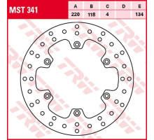 Trw lucas zf задній гальмівний диск kawasaki klx 400r '03-'06, suzuki dr 125sm '08-'12, rm 125 '89-'98, rm 250 '89-'00, dr 250s '95-'00, dr-z 250 '01-'07, rm-x 250 '89-'95, dr-z 400/e/s '00-'
