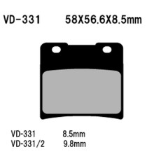Гальмівні колодки vesrah kh103 suzuki vs600/750/800/1400 (made in japan)