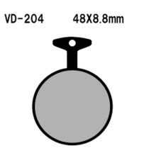 Гальмівні колодки vesrah kh11 yamaha xs650 72-76, xs500 73-75 (made in japan)