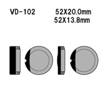 Гальмівні колодки vesrah kh13 honda cb 360/550/750 (made in japan)
