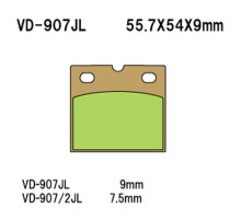Гальмівні колодки vesrah kh18 спечений метал (золото) (made in japan)