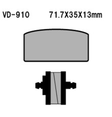 Гальмівні колодки vesrah kh22 bmw r60/75/80/90/100 (made in japan)