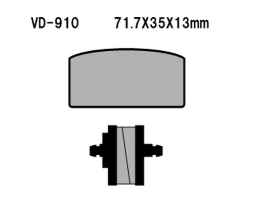 Гальмівні колодки vesrah kh22 bmw r60/75/80/90/100 (made in japan)