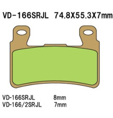 Гальмівні колодки vesrah kh265 / kh296 (made in japan)