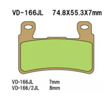 Гальмівні колодки vesrah kh265 / kh296 спечений метал (золото) honda cbr/vtr перед (8мм) (made in japan)
