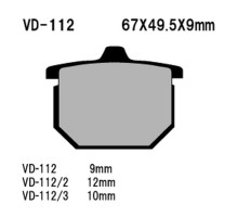 Гальмівні колодки vesrah kh29 спечений метал (золото) honda cx500 '79-'81, gl1000/1100 '75-'81 (made in japan)