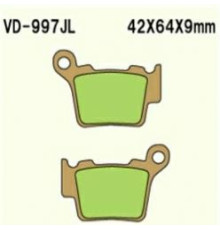 Гальмівні колодки vesrah kh368 спечений метал (золото) (made in japan)