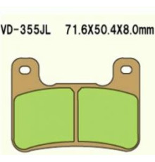 Гальмівні колодки vesrah kh379 спечений метал (золото) gsxr 750 '04-'09 gsxr 1000 '04-'09 zx 10r '08-'10 kh379 (made in japan)