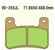 Гальмівні колодки vesrah kh379 спечений метал (золото) gsxr 750 '04-'09 gsxr 1000 '04-'09 zx 10r '08-'10 kh379 (made in japan)