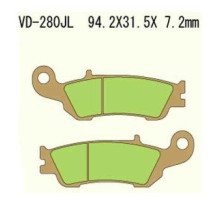 Гальмівні колодки vesrah kh450 спечений метал (золото) yamaha yzf250 08-16 (made in japan)