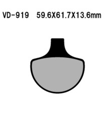 Гальмівні колодки vesrah kh94 harley davidson передні (made in japan)