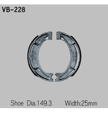 Гальмівні колодки vesrah yamaha xt 500/550/600 (y510) задні (made in japan)
